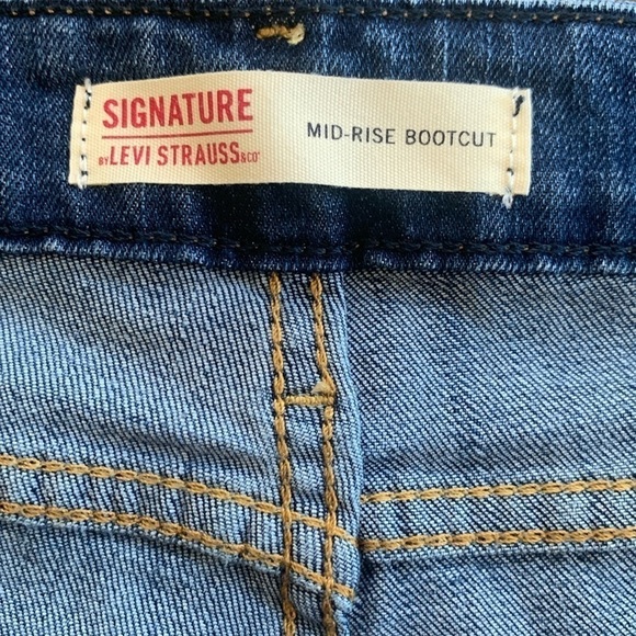 Levi’s Signature Mid Rise Boot Cut Stretch Size 16 - Picture 7 of 9